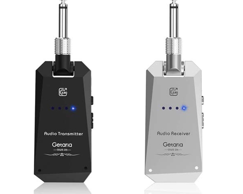 Wireless Guitar Transmitter Receiver Set 5.8GH Guitar System 4 Channels for Electric Bass Cordless Amplifier Guitar Cable Jack