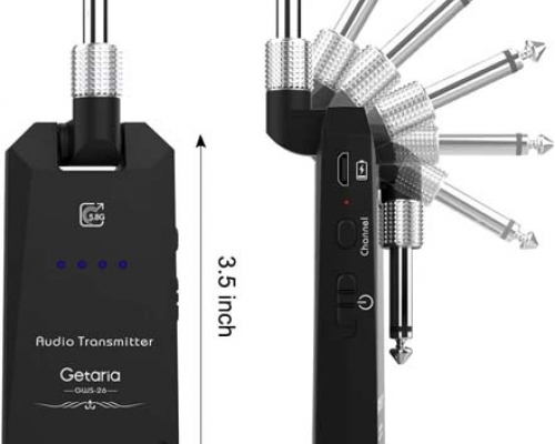 Wireless Guitar Transmitter Receiver Set 5.8GH Guitar System 4 Channels for Electric Bass Cordless Amplifier Guitar Cable Jack