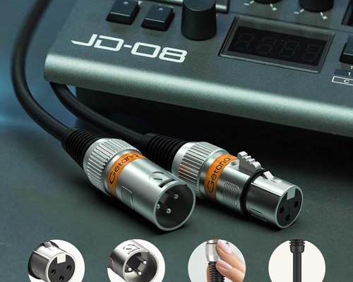 Getaria XLR Cable, Microphone Cable, 3 Pins XLR Male to Female Mic Cable Balanced XLR Microphone Cable 