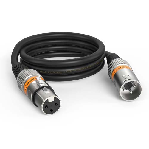 Getaria XLR Cable, Microphone Cable, 3 Pins XLR Male to Female Mic Cable Balanced XLR Microphone Cable 